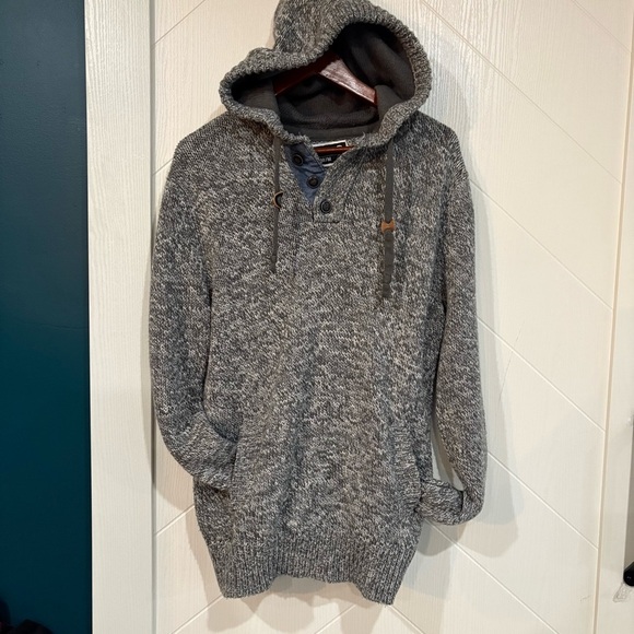 amnesia Sweaters - Amnesia Knit Button Hoodie Men’s, Winter, Size M